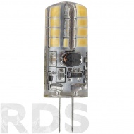 Лампа светодиодная ЭРА JC-2.5Вт, нейтральный белый свет, G4, 12В - фото