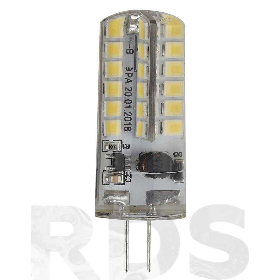 Лампа светодиодная ЭРА JC-3.5Вт, теплый свет, G4, 12В - купить по цене от  117.43 р.