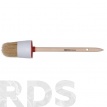 Кисть круглая, натуральная щетина, деревянная ручка, d45 мм - фото