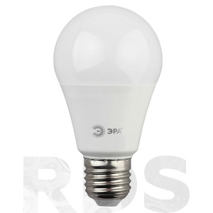 Лампа светодиодная ЭРА A60, 11Вт, нейтральный белый свет, E27 - фото