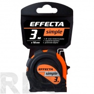 Рулетка Effecta Simple 3м - фото