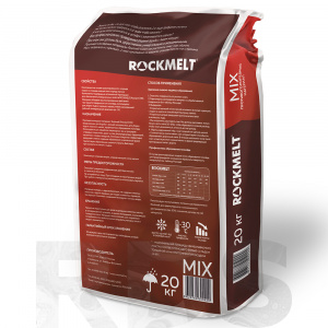 Противогололедный реагент Rockmelt Mix (до -30°С), 20кг