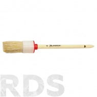 Кисть круглая, №18 (60мм), натуральная щетина, деревянная ручка, "MTX /82088 - фото