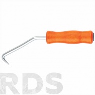 Крюк для вязки арматуры, 210 мм, деревянная рукоятка, "СИБРТЕХ" /84876 - фото