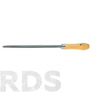 Напильник, 300 мм, квадратный, деревянная ручка "СИБРТЕХ" - фото