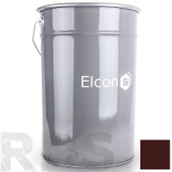 Эмаль термостойкая антикоррозионная "ELCON" коричневая, 25кг / до 400°С - фото