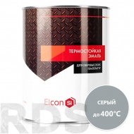 Термостойкая эмаль Elcon (до 400 градусов), серая, 0,8кг - фото