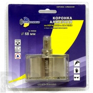 Коронка-сверло алмазное, 68 x 35мм, по керамике и стеклу, центр. сверло, трехгран.хвостовик, "Trio Diamond" /400068 - фото