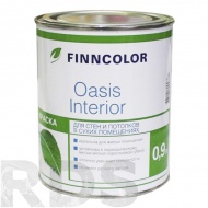 Краска для стен и потолков "FINNCOLOR OASIS INTERIOR" матовая, база А (0,9л) - фото
