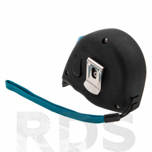Рулетка, 10м х 25мм, обрезиненный корпус, зацеп с магнитом, Ergonomisch, 