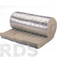 Мат прошивной из каменной ваты, 2 рулона по 100мм*600*2500, Paroc Wired Mat 80 AluCoat - фото