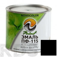 Эмаль ПФ-115 "NOVOCOLOR", черный, 1.9кг/ ГОСТ 6465-76 - фото