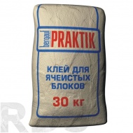 Клей для ячеистых блоков Praktik морозостойкий, 30 кг (48шт./под.) - фото