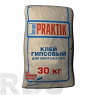 Клей монтажный для ПГП и  ГКЛ  Praktik, 30 кг (49/40шт./под.) - фото