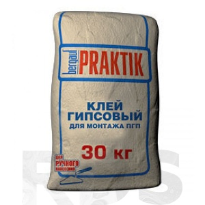 Клей монтажный для ПГП и  ГКЛ  Praktik, 30 кг (49/40шт./под.) - фото