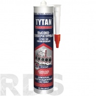 Герметик высокотемпературный силиконовый, красный, 280 мл, "TYTAN Professional" - фото