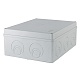 Распаячная коробка ОП 240х195х90мм, крышка, IP44, кабельные ввода d28-3 шт., d37-2 шт., TDM - фото