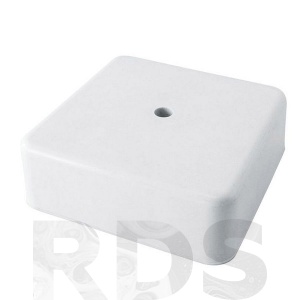 Коробка распаячная КР 50х50х20 ОП белая, IP40, инд. штрихкод TDM - фото