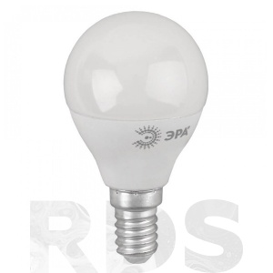 Лампа светодиодная (шар,8Вт,тепл,E14) Эра ECO LED P45-8W-827-E14 - фото