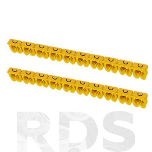 Маркер наборный - символ "C" желтый 1,5 мм2 (150 шт.) TDM SQ0534-0015 - фото