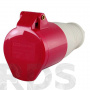 Розетка 224 переносная 3Р+РЕ 32А 380В IP44 TDM SQ0603-0013 - фото