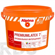 Краска интерьерная моющаяся ALPINA EXPERT PREMIUMLATEX 7, шелк/мат, База 1, 10л / 23227 - фото