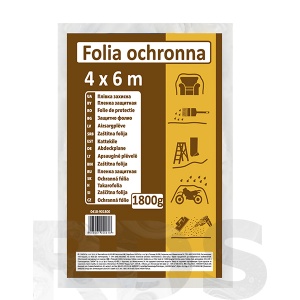 Защитная пленка, LDPE, 4м х 6м, из регранулята, вес 1800 гр. 