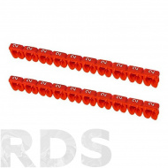 Маркер наборный - символ "2" красный 2,5 мм2 (150 шт.) TDM SQ0534-0018 - фото