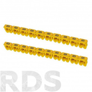 Маркер наборный - символ "B" желтый 1,5 мм2 (150 шт.) TDM SQ0534-0014 - фото