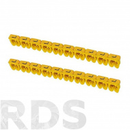 Маркер наборный - символ "L" желтый 2,5 мм2 (150 шт.) TDM SQ0534-0027 - фото