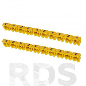 Маркер наборный - символ "N" желтый 2,5 мм2 (150 шт.) TDM SQ0534-0026 - фото