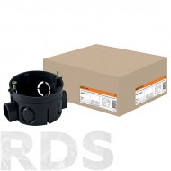 Коробка установочная СП D68х40мм, саморезы, стыковочные узлы, IP20, TDM SQ1402-0010 - фото