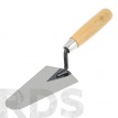 Кельма бетонщика, 160 мм, "треугольник", стальная, деревянная ручка, "USP" /05035 - фото