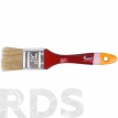 Кисть флейцевая "Мастер", натур. щетина, деревянная ручка 1,5" (38 мм) - фото