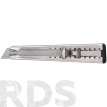 Нож технический, серия "Техно" 18 мм, металлический корпус, металлический фиксатор - фото