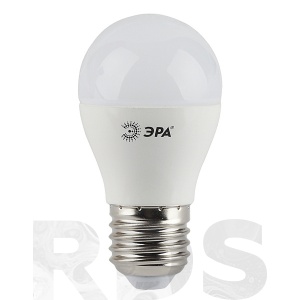 Лампа светодиодная ЭРА P45, 5Вт, теплый свет, E27 - фото