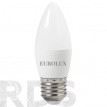Лампа светодиодная Eurolux C37, 5Вт, теплый свет, E14 - фото