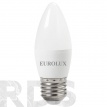 Лампа светодиодная Eurolux C37, 6Вт, нейтральный белый свет, E27 - фото