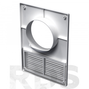 Решетка "VENTS" МВ125 Кс АВС, 252х182 мм, с сеткой, площадка торцевая - фото 2