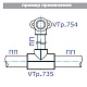 Тройник полипропиленовый переходной 25х20х25мм  Valtec VTp.735.0.025020025 - фото
