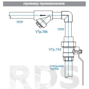 Фильтр полипропиленовый Valtec ВР-ВР 25мм - фото