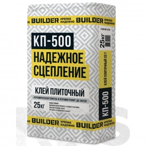 Клей плиточный BUILDER КП-500 (C0), 25 кг - фото