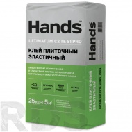 Клей плиточный эластичный Hands Ultimatum PRO (C2 TES1), 25 кг - фото