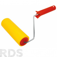 Валик прижимной для обоев резиновый, желтый, 150 мм - фото