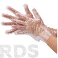 Перчатки полиэтиленовые L, набор из 100 перчаток - фото