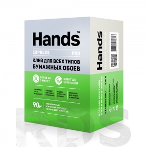 Клей для всех типов бумажных обоев Hands Express PRO 320г - фото