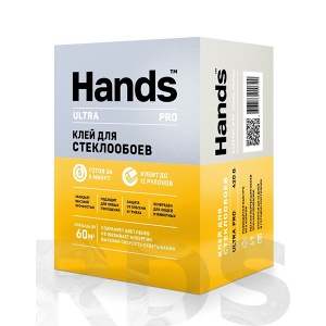 Клей специальный для всех типов стеклообоев Hands Ultra PRO 420г - фото