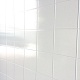 Панель стеновая МДФ, Белоснежный кафель, 10х10 - фото