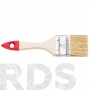 Кисть плоская, серия*30*, натуральная светлая щетина, размер 1,5”, HARDY /0200-300015 - фото