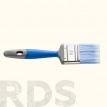 Кисть плоская, серия*90*, щетина из полиэстера, ручка 2K, размер 35мм, синяя, HARDY /0204-904435 - фото